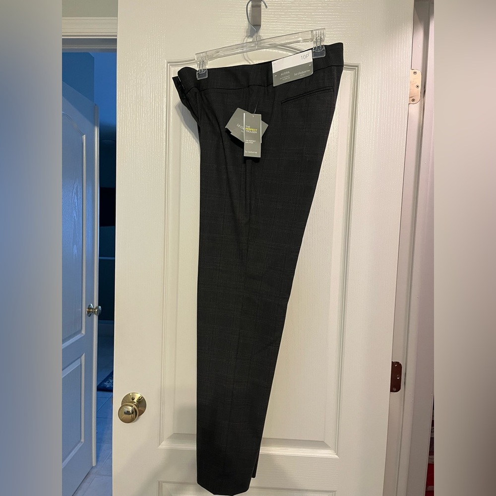 Liz Claiborne Charcoal Checkered Pants